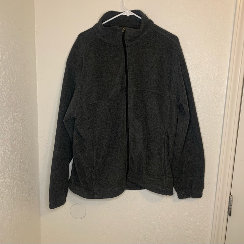 Bass Pro Shop Fleece jacket - Men's size L - Gray, collared